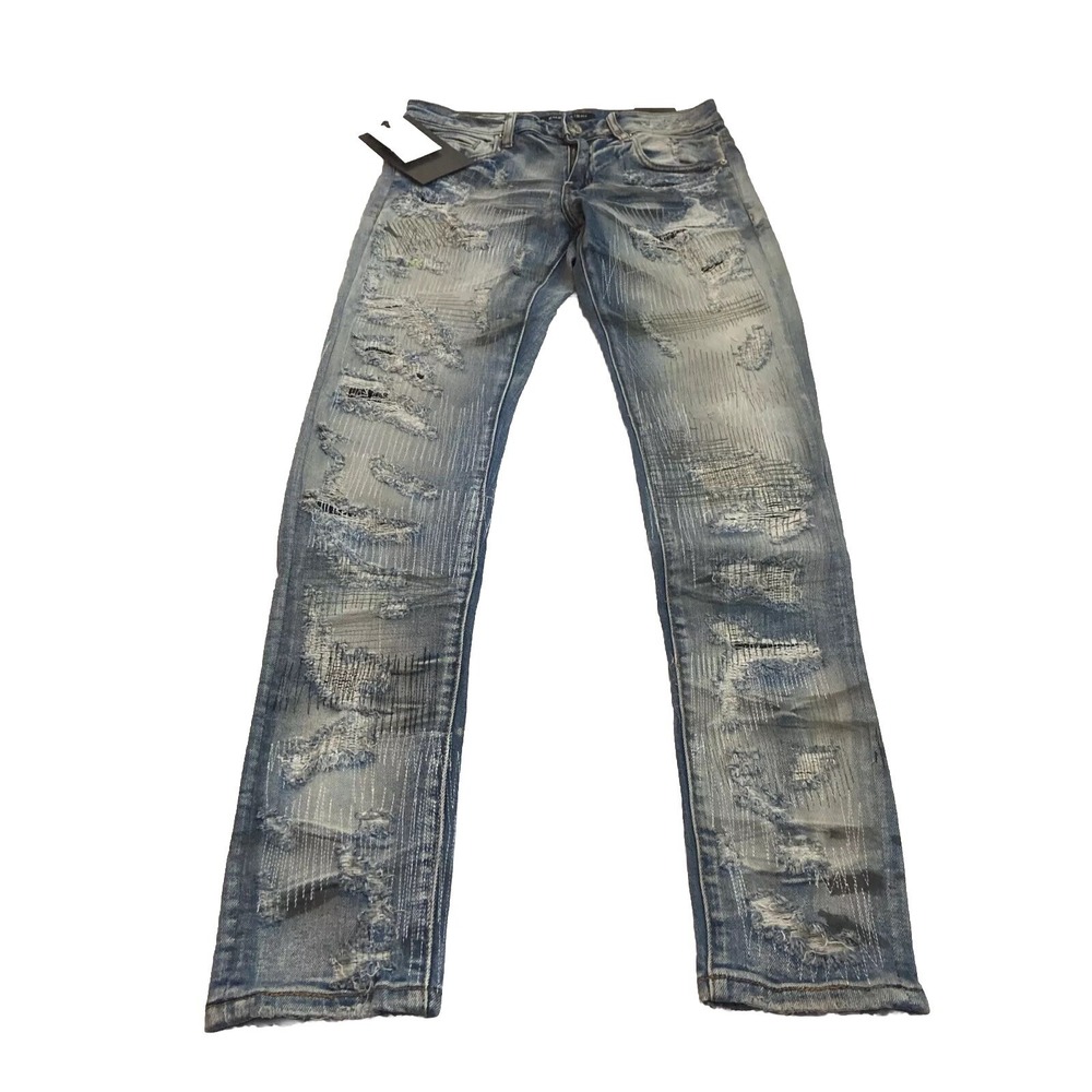 Embellish NYC Pine Men's Jeans 30x32.5‎ EMBSP222-125 Distressed Designer Denim